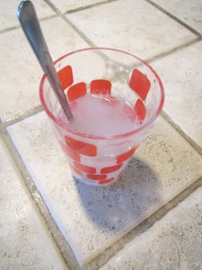 酢とベーキングソーダ