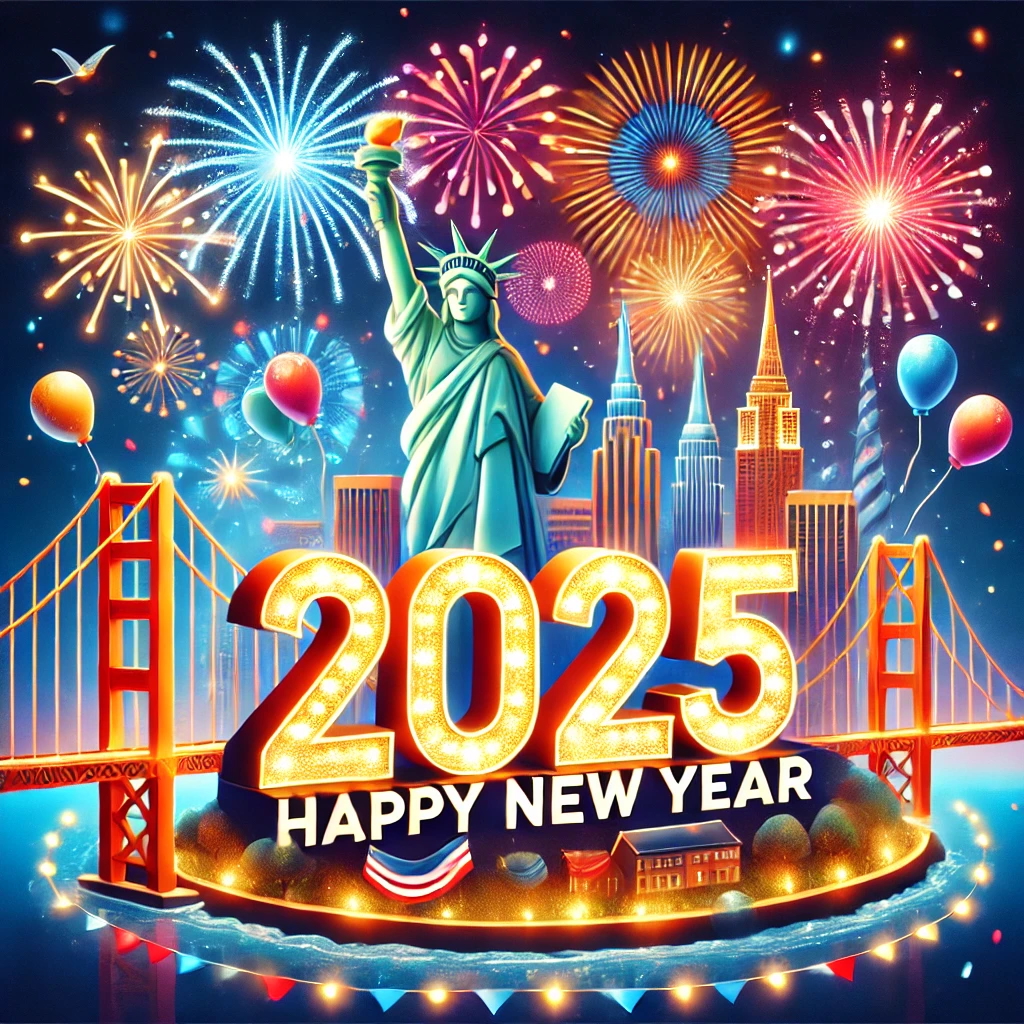 アメリカからHappy New Year 2025!